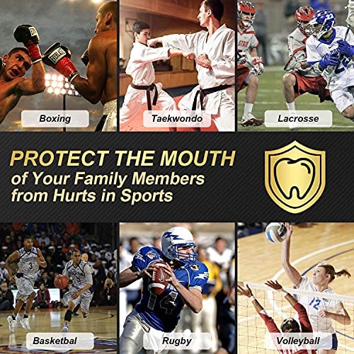 Kid’s Gum Shield Braces, Mouth Guard for Athletic for Boxing, MMA, Rugby, Muay Thai, Hockey, Judo, Karate Martial Arts And All Contact Sports-6Pcs - Image 6