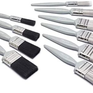 Harris Essentials Walls & Ceilings and Woodwork 10 Pack, 0, 1 x 1.5, 1 x 2 Gloss 1 x 0.5, 1 x 1, 2 x 1.5, 2X 2 Emulsion Paint Brushes
