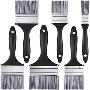 URATOT 6 Pack Paint Brushes for Wood Fence Brushes Set Decking Painting Brushes Timber Block Paintbrushes 3 Inch 1 Inch 2 Inch 2.5 Inch 4 Inch for All Types of Painting Jobs