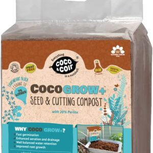 Coco & Coir Peat Free Seed Compost With Perlite - Coco Grow+ 75L