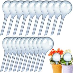 20 Pcs Plant Watering Globes Automatic Watering Bulbs Clear Self-Watering Globes Self-Watering Stakes Balls Garden Water Device Vacation Houseplant Waterer Flower Water Drip Irrigationdevice,Blue