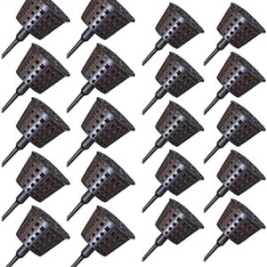 20pcs/pack Bonsai Fertiliser Baskets with Spikes Mini Plant Grow Fertiliser Container Box for Bonsai Orchid Flower