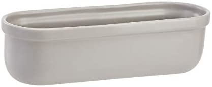 Amazon Basics Tabletop Planter, Oval - Grey/Copper - Image 3
