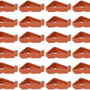 24 Pcs Flower/Plant Pot Feet, Stand Invisible Flower Pot Risers Triangle Feet for Large Flower Planters,Potted Plant Stand,Flower Pot Rack Indoor and Outdoor (B)