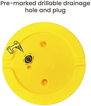Bright Coloured Plant Pots Extra Large Planters Yellow Plant Pot 50cm LARGE PLANTER NO Drainage Holes. But can be drilled - Image 4