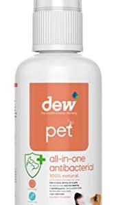 Dew Pet All-In-One Sanitiser 65ml: Portable 100% Natural Dog & Cat Urine Neutraliser | Litter Deodorizer & Cage Cleaner | Disinfectant & Odour Eliminator