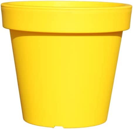 Bright Coloured Plant Pots Extra Large Planters Yellow Plant Pot 50cm LARGE PLANTER NO Drainage Holes. But can be drilled - Image 2