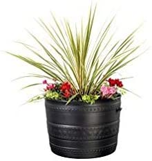 Stewart Patio Tub Planter, 50 Centimeter Diameter, 39 Centimeter Height - Gun Metal Black - Image 2