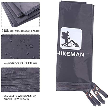 HIKEMAN Outdoor Waterproof Multi-Purpose Camping Tent Tarp Ground Covering Groundsheet Mat Tent & Awning Carpet Multiple Size For Camping Hiking Picnic - Image 3