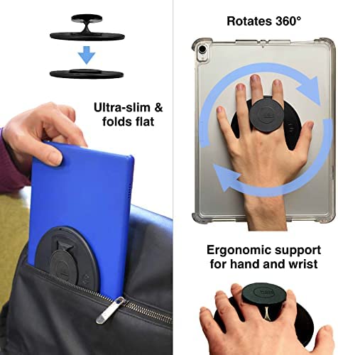 G-Hold® - Comfort tablet holder works with any tablet, tablet case, e-Reader, iPad - universal, ergonomic, rotating, folds flat and adjustable (Black) - Image 2