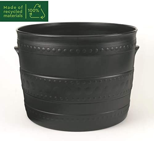 Stewart Patio Tub Planter, 50 Centimeter Diameter, 39 Centimeter Height - Gun Metal Black - Image 3