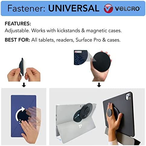 G-Hold® - Comfort tablet holder works with any tablet, tablet case, e-Reader, iPad - universal, ergonomic, rotating, folds flat and adjustable (Black) - Image 3