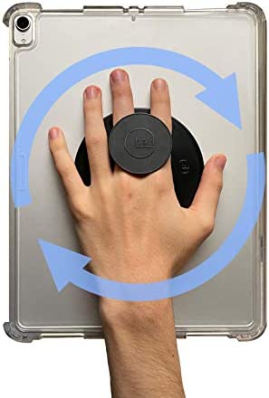 G-Hold® - Comfort tablet holder works with any tablet, tablet case, e-Reader, iPad - universal, ergonomic, rotating, folds flat and adjustable (Black)