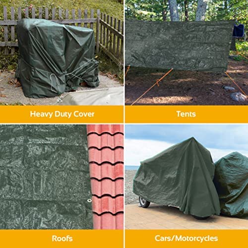 Milestone Camping 12010 Multipurpose 1.9M x 3M Tarpaulin Ground Sheet/Ties Down Easily/Durable, Versatile and Waterproof - Image 3