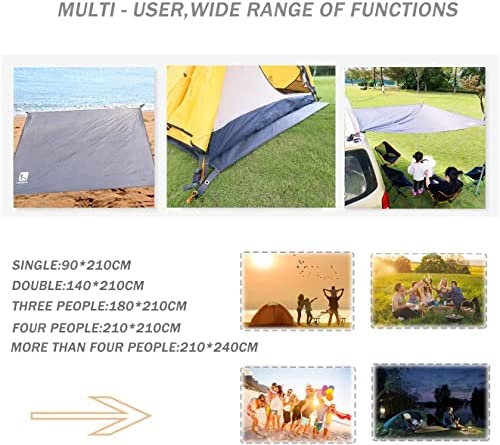 HIKEMAN Outdoor Waterproof Multi-Purpose Camping Tent Tarp Ground Covering Groundsheet Mat Tent & Awning Carpet Multiple Size For Camping Hiking Picnic - Image 6