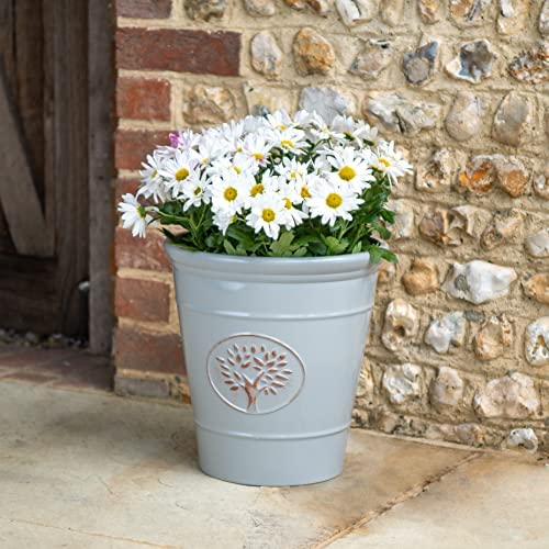Creekwood Blenheim Modern Indoor/Outdoor Lightweight Garden Pot Planter W40cm x H41cm, Grey, 43208 - Image 4