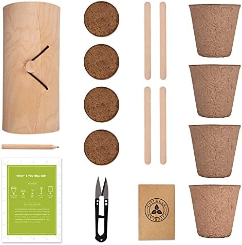 Grow Your Own Indoor Garden Seed Growing Kit Gardening Set Gardening Indoor Or Outdoor Pots Kids Gardening Set Easy For Novices To Grow 4 Plant Markers Pruner Scissors Trimmer Set Pulp Cup Pencil - Image 2
