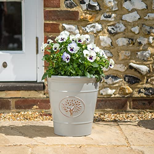 Creekwood Blenheim Modern Indoor/Outdoor Lightweight Garden Pot Planter W40cm x H41cm, Grey, 43208 - Image 5