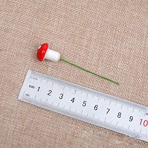 50 Pc Mini Red Mushroom Garden Dotted Small Potted DIY Toy House Landscape Bonsai Plant Garden Decoration,Garden Furniture,Garden Ornaments,Planting Tool,Garden Decoration,Farthers Day Gift - Image 8