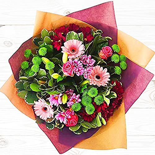 Pink Simplicity Hand Tied Fresh Flowers with Free Delivery, Fresh Flowers Delivered Next Day Prime Delivery, Flowers Fresh Bouquet, Perfect for Birthdays, Anniversaries and Thank You Gifts - Image 6