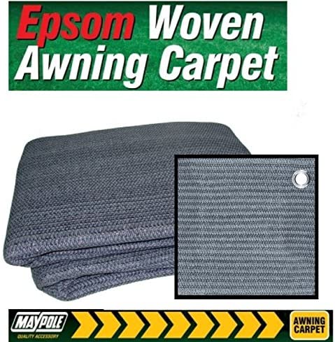 Breathable Caravan Awning Carpet Weaveatex Motorhome Tent Groundsheet Matting - Blue/Grey - Image 4