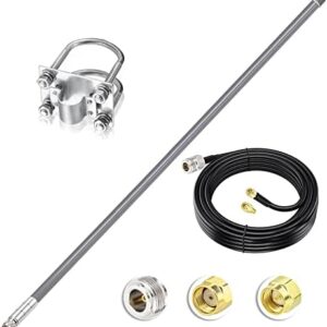 Bingfu 868Mhz Lora Antenna 8dBi Weatherproof Fiberglass N Type Male Lorawan Antenna with 3M ALSR240 Cable for RAK Nebra Bobcat HNT Helium Hotspot Miner SyncroBit LoraWan Gateway Lora Module