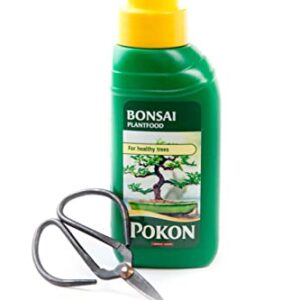 Bonsai Liquid Fertilizer For Indoor Plants | Liquid Plant Food | Plant Nutrients | Bonsai Tree Feed for Plant Growth - Bonsai Tree Indoor Garden Kit - 250ml Food Tree Fertilizer And Pruning Scissors