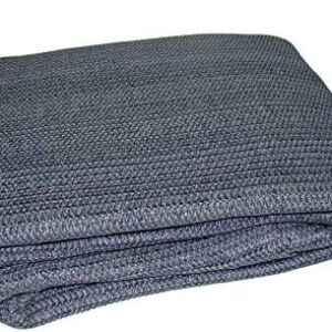 Breathable Caravan Awning Carpet Weaveatex Motorhome Tent Groundsheet Matting - Blue/Grey