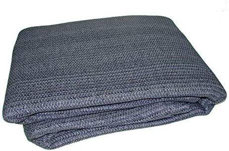 Breathable Caravan Awning Carpet Weaveatex Motorhome Tent Groundsheet Matting - Blue/Grey