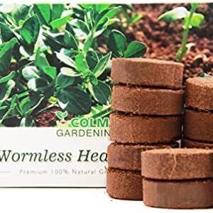COLMO Indoor Potting Soil - Compressed Coir Fiber Growing Media Organic Indoor Potting Soil for Plants 1.6 inch 24 Count