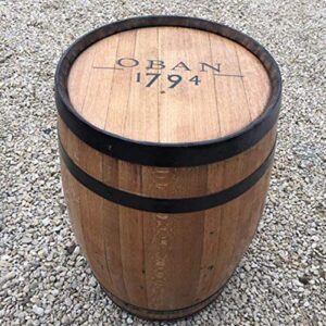 Cheeky Chicks Solid Oak Recycled Whisky Barrel Oban Patio Table