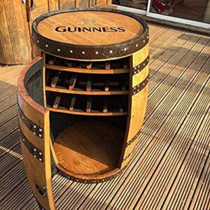 Cheeky Chicks Solid Oak Whisky Barrel Guinness Balmoral Drinks Cabinet | Wine Rack