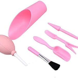 Cjcaijun Planting tools 6PCS DIY Garden Planter Kit Blue/Pink Sowing Transplant Seedling Bonsai Fertilizer Accessories Plastic Succulent Planting Set (Color : Pink)