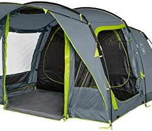 Coleman tent Vail 6, family tent for 6 persons, large camping tent with 3 extra large sleeping compartments and vestibule, quick to set up, waterproof WS 4,000 mm