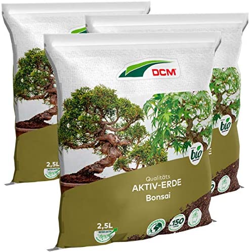 DCM - Cuxin quality active soil bonsai, economy pack 3 x 2.5 litres.