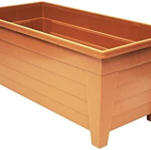 Grosvenor Large 55cm Long Garden Planter Plant Pot Plastic Trough Raised Planter