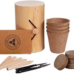 Grow Your Own Indoor Garden Seed Growing Kit Gardening Set Gardening Indoor Or Outdoor Pots Kids Gardening Set Easy For Novices To Grow 4 Plant Markers Pruner Scissors Trimmer Set Pulp Cup Pencil