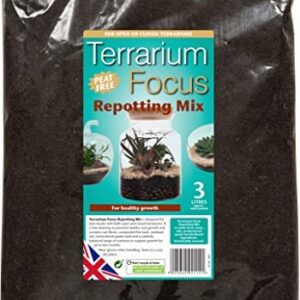 Growth Technology Ltd Terrarium Focus Repotting Mix 3L, Brown