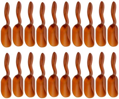 Happyyami 30PCS Mini Garden Soil Scoops Gardening Cup Tea Spoons Coffee Teaspoon Miniature Landscape Potted Flowers Cultivation Digging Transplanting Tools