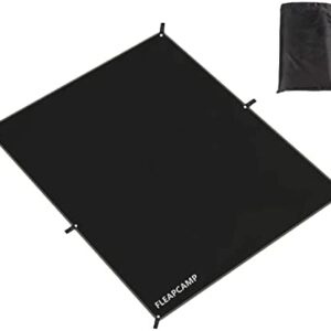 Outdoor Waterproof Multi-Purpose Ground Sheet & Awning Carpet 55in/70in/95inx82in Breathable Lightweight Compact Tent carpet for Camping Hiking Picnic (black, 240x210)