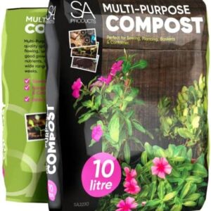 SA Products Multi Purpose Compost - Finest Blend Compost for Plants - Ideal as Potting Soil or Seedling Compost - Great for Potting, Growing Garden, Outdoor, Indoor Seed Plants - 10L