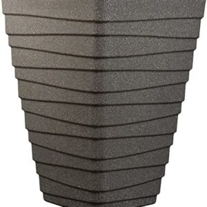 Sankey Tall Square Trojan Planter Granite, 40cm x 40cm x 52cm height