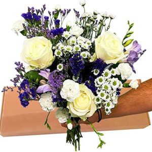 Vanilla Sundae Letterbox Bouquet, Create at Home Fresh Flowers with Free Delivery, Fresh Flowers Delivered Next Day Prime Delivery, Flowers Fresh Bouquet for Birthdays, Thank You Gifts and more