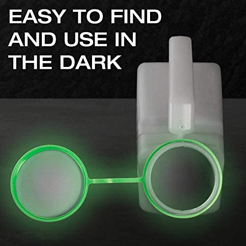 Urinals for Men Glow in The Dark Lid by Tilcare (3 Pack) - 32oz/1000mL Thick Plastic Mens Bedpan Bottle with Screw-on Lid - Spill Proof Urinary Chamber - Male Portable Travel Pee Bottles - Image 3