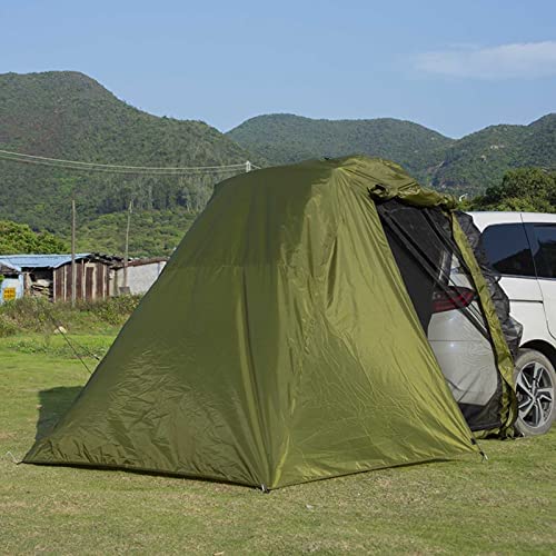 Gedourain Car Tail Extension Tent, Rainstorm Protection 210D Oxford Cloth Tailgate Tent with Hook and Loop Fastener for Outdoor Camping for 2 People - Image 3