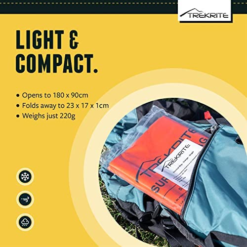 Trekrite Emergency Survival Bivi/Bivvy Bag – Waterproof High Visibility Re-usable - Image 5