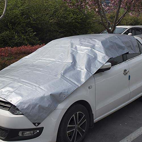 WOLTU Tarpaulin 2x3m/6.5x10ft Waterproof Heavy Duty 180g/m² Tarp Sheet Cover with Eyelets PE for Garden Furniture, Hutch, Trampoline, Wood, Car, Camping or Gardening Grey-Black - Image 4