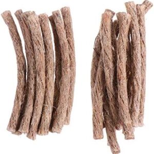 ABOOFAN 20pcs Survival Fire Starter Jumbo Jute Camping Waterproof Hemp Cord