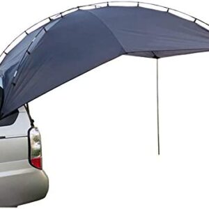 CHENGREN Car Tent, Outdoor Beach Tent Self-Driving Barbecue Multi-Person Rainproof Sunshade Pergola, Car Sunshade Extension Tent, Oversized Sun Protection Easy to Install,Blue