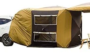 Car Trunk Tent, 495cm*180cm Large Space Car Rear Extension Tent Build Fast Camping Car Tent Can Accommodate 3-4 People, Applicable to Car All Models